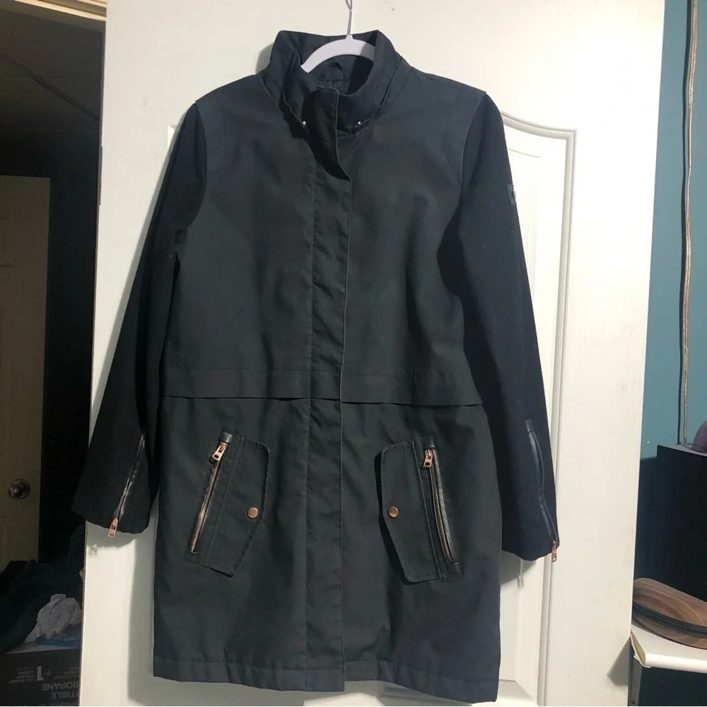 Diesel Women’s mid length jacket with drawstring waist (M)
